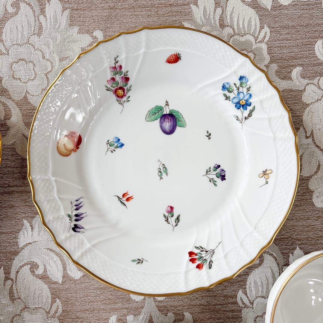 美品❤️ジノリ❤️ペルージャ❤️トリオ２セット　カップ＆ソーサー　デザート皿