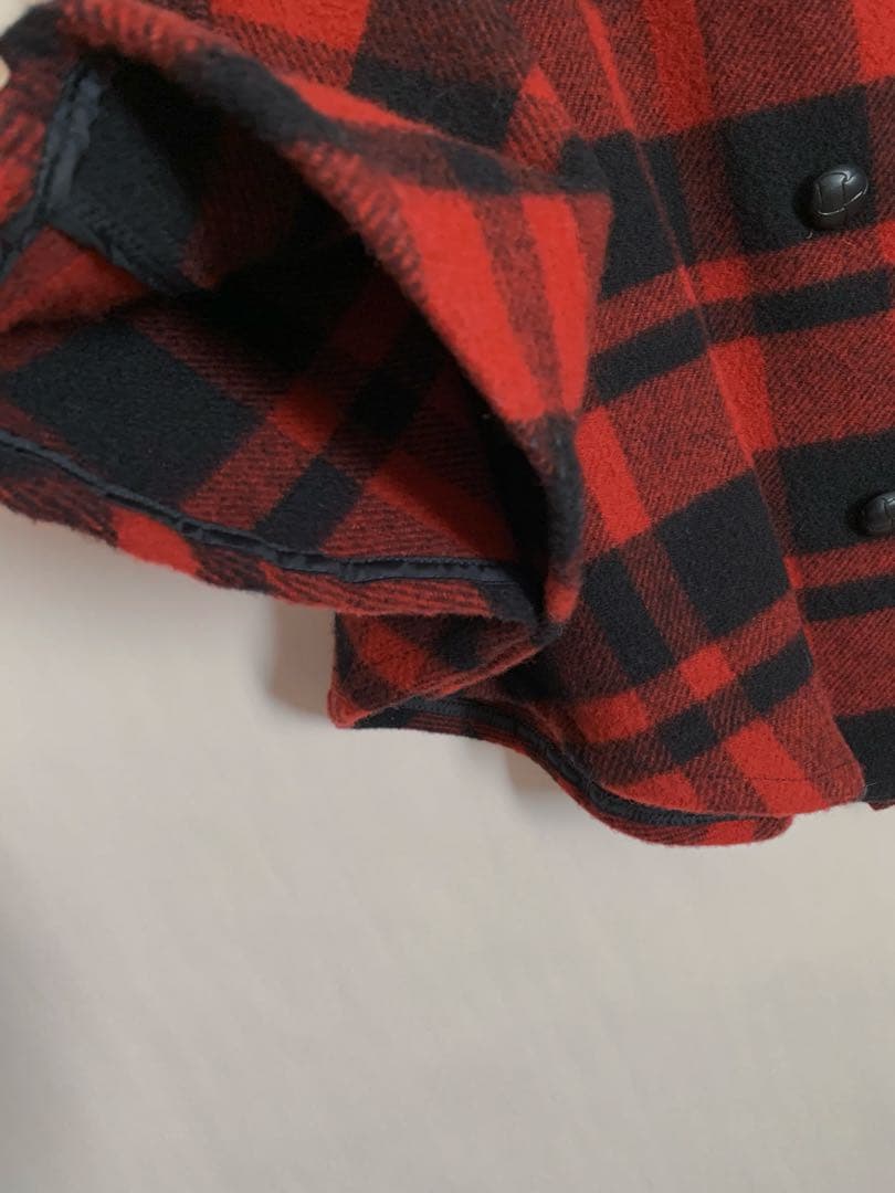 フィデリティ×ローズバッド WOOLRICH生地 ポンチョ/マント2wayコート