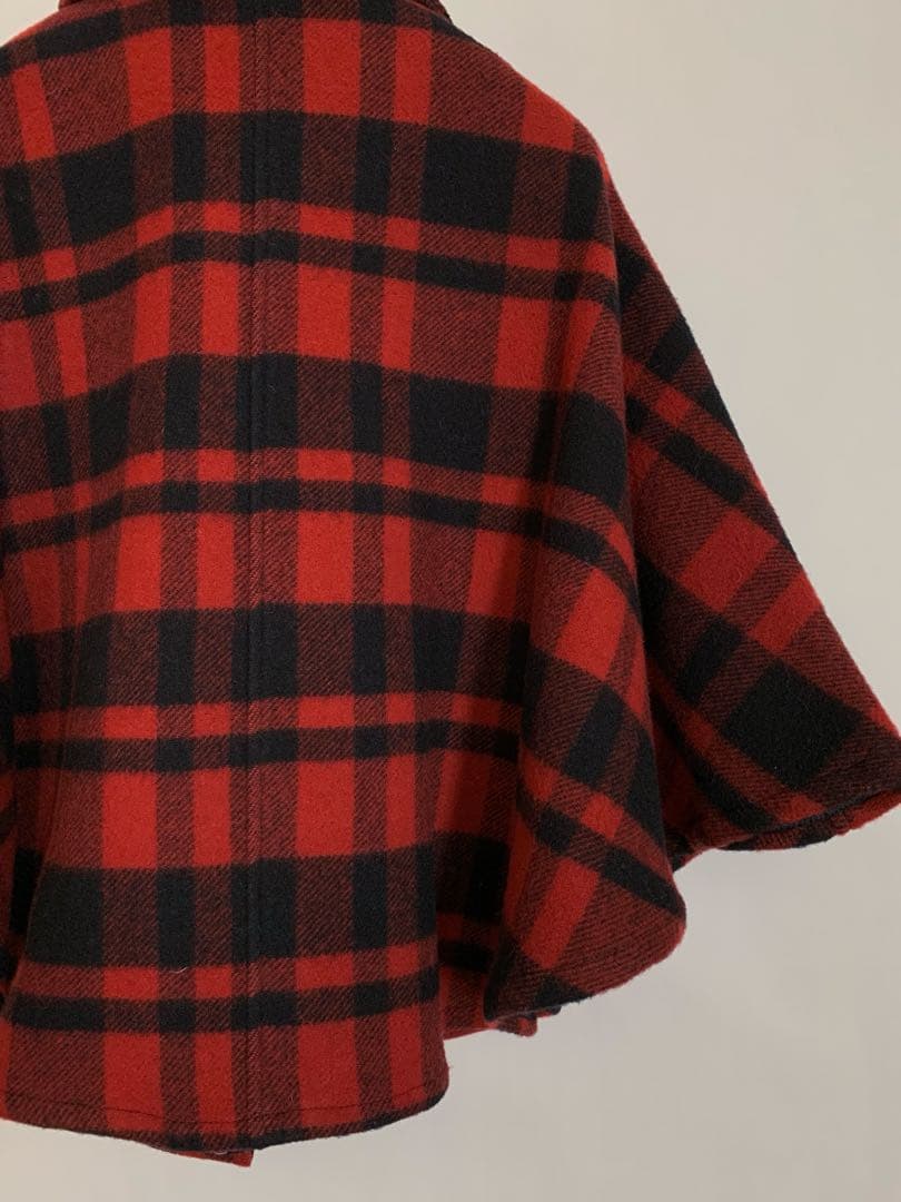 フィデリティ×ローズバッド WOOLRICH生地 ポンチョ/マント2wayコート