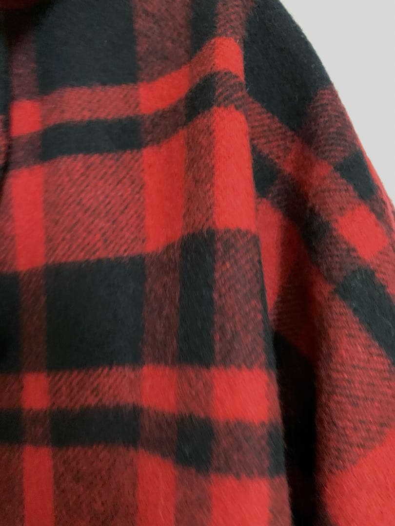 フィデリティ×ローズバッド WOOLRICH生地 ポンチョ/マント2wayコート