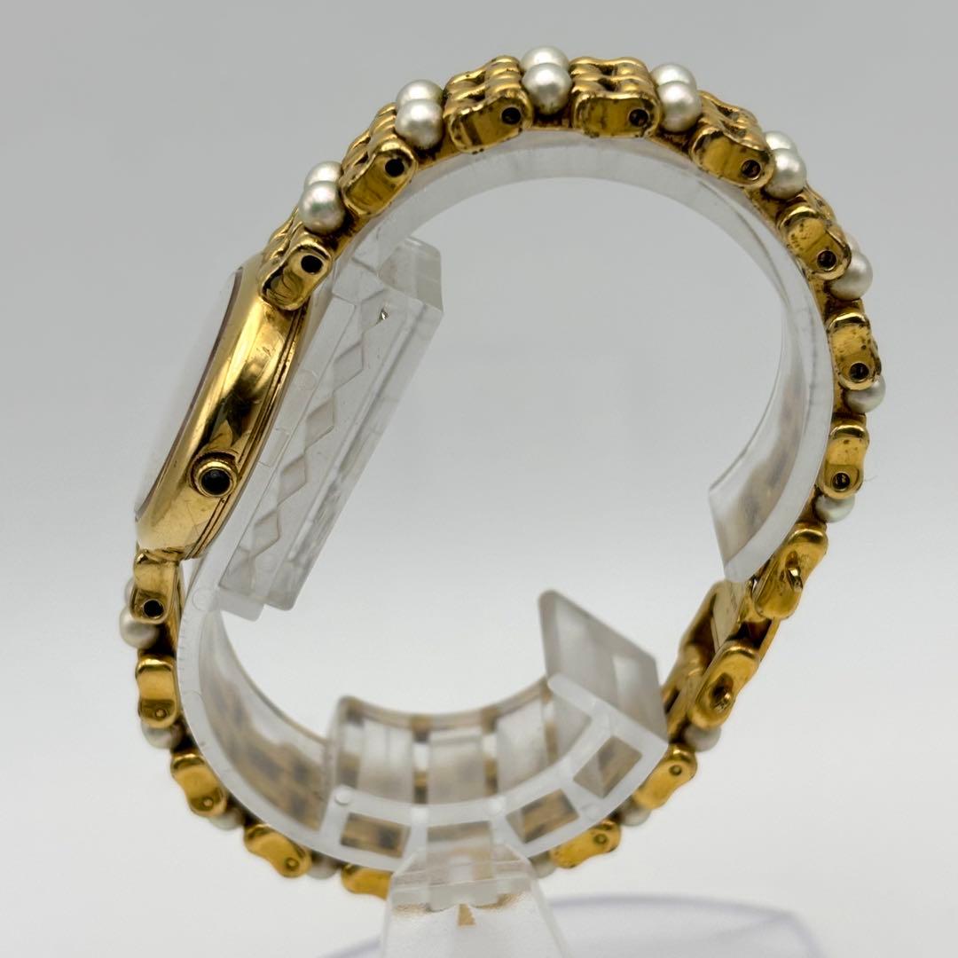 【希少】MIKIMOTO ミキモト 腕時計 パール シェル 18KGP ブレス