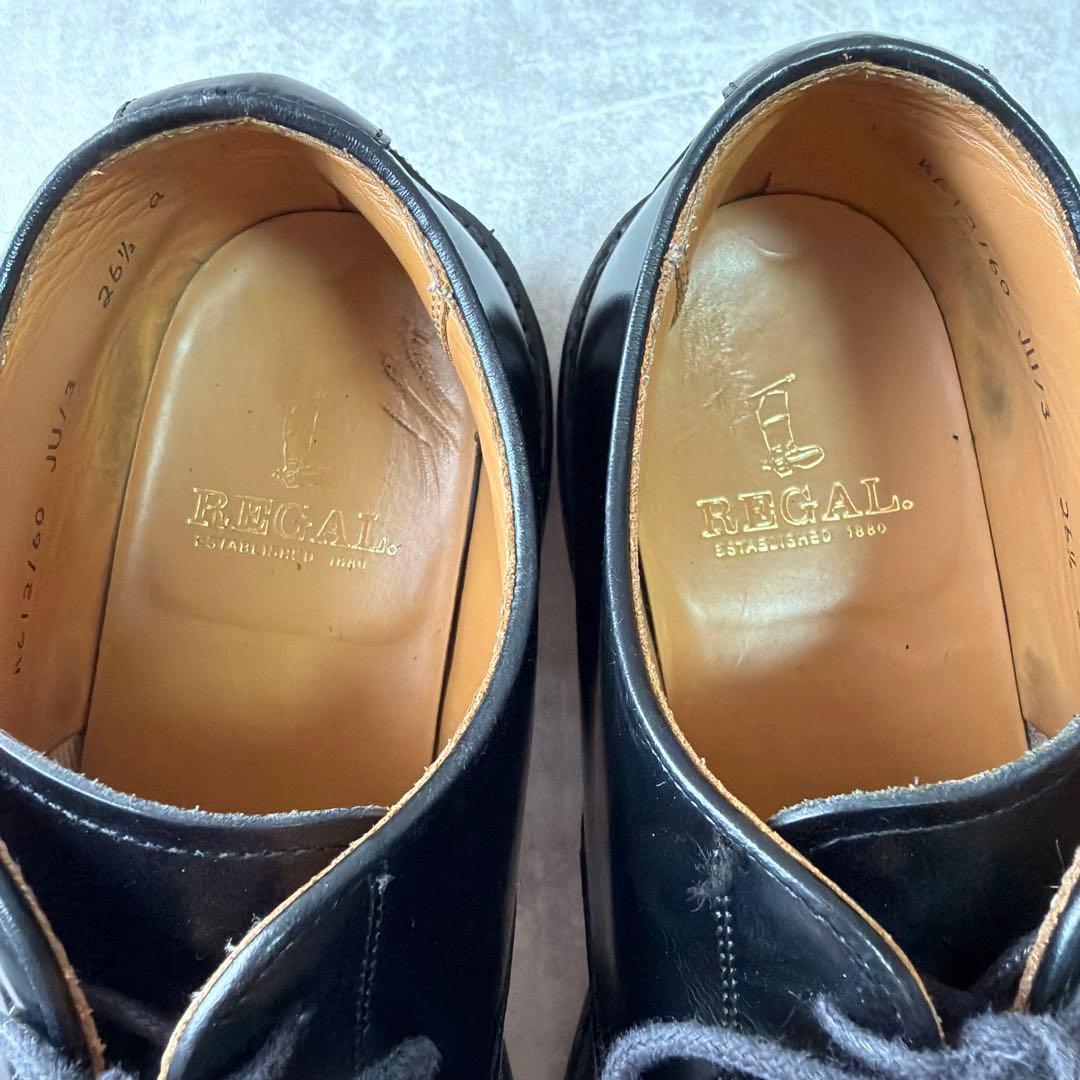 REGAL リーガル プレーントゥ ビジネスシューズ 黒 JU13 26.5㎝