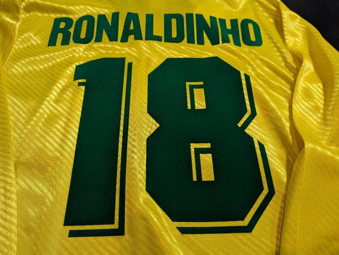 【希少長袖！】ロナウド/ブラジル代表/96年アトランタ五輪/ホームモデル
