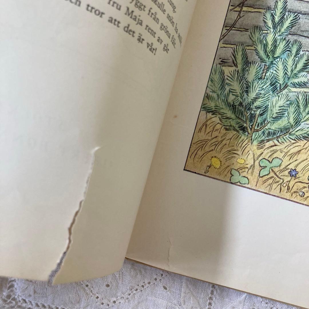 【歳末SALE】L333北欧ヴィンテージ絵本　【超希少】エルサベスコフ　花のうた