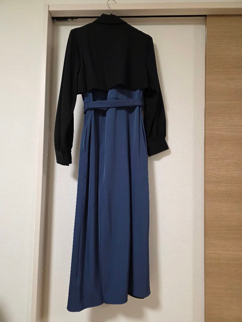 バイカラーワンピース