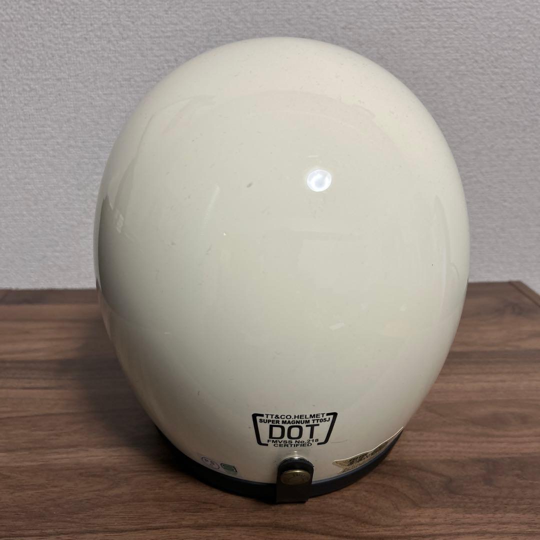 TT&CO TT05J スーパーマグナム ジェットヘルメット アイボリー