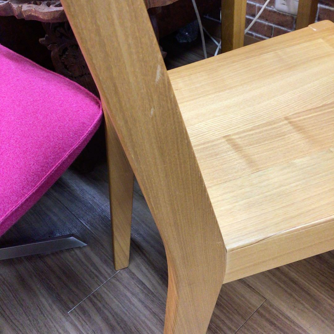 MUJI 無印良品 チェア 椅子 タモ材 ナチュラル USED 展示品 引取可
