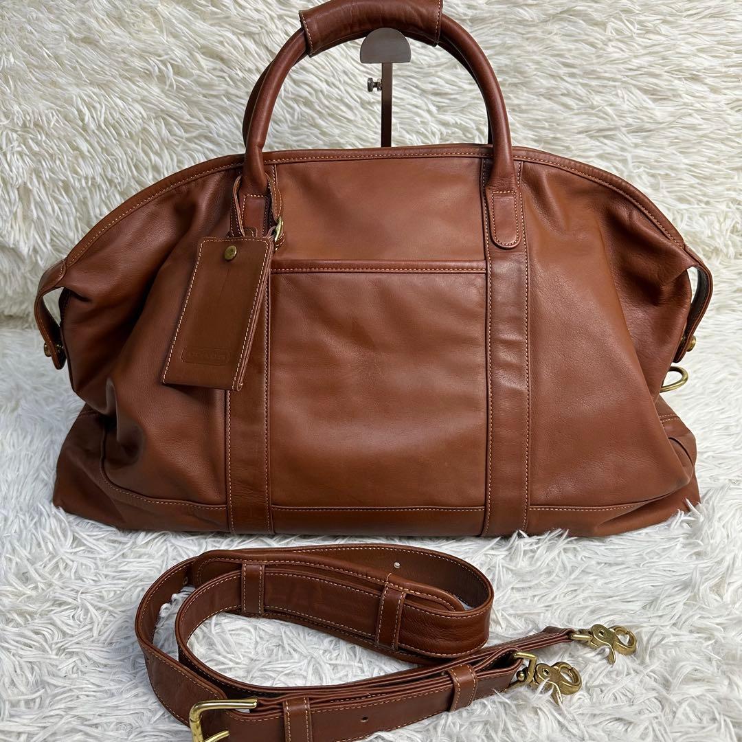 オールドコーチ COACH レザー ボストンバッグ 2way ブラウン