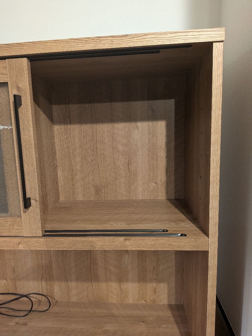 【専用】食器棚　大川家具　木製　幅105cm　奥行45cm　高さ185cm