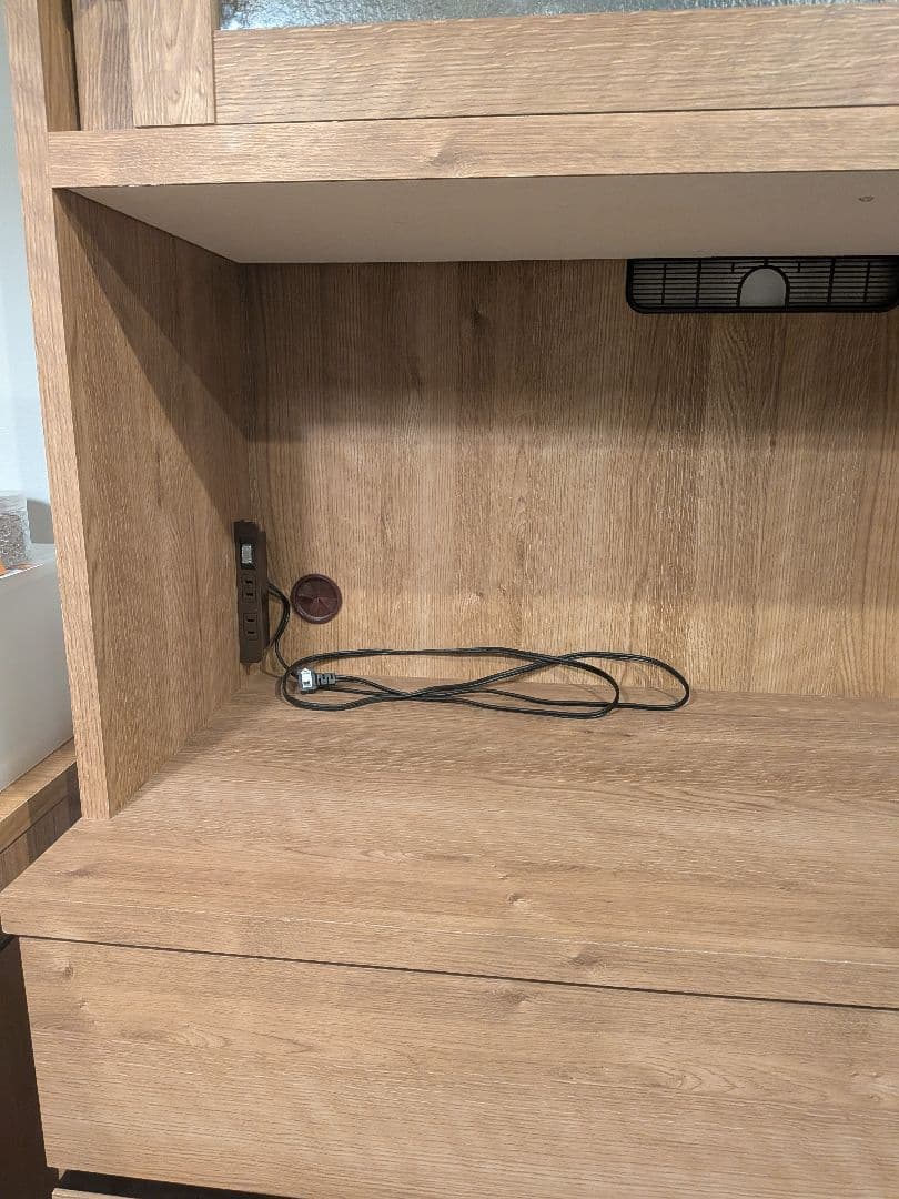 【専用】食器棚　大川家具　木製　幅105cm　奥行45cm　高さ185cm