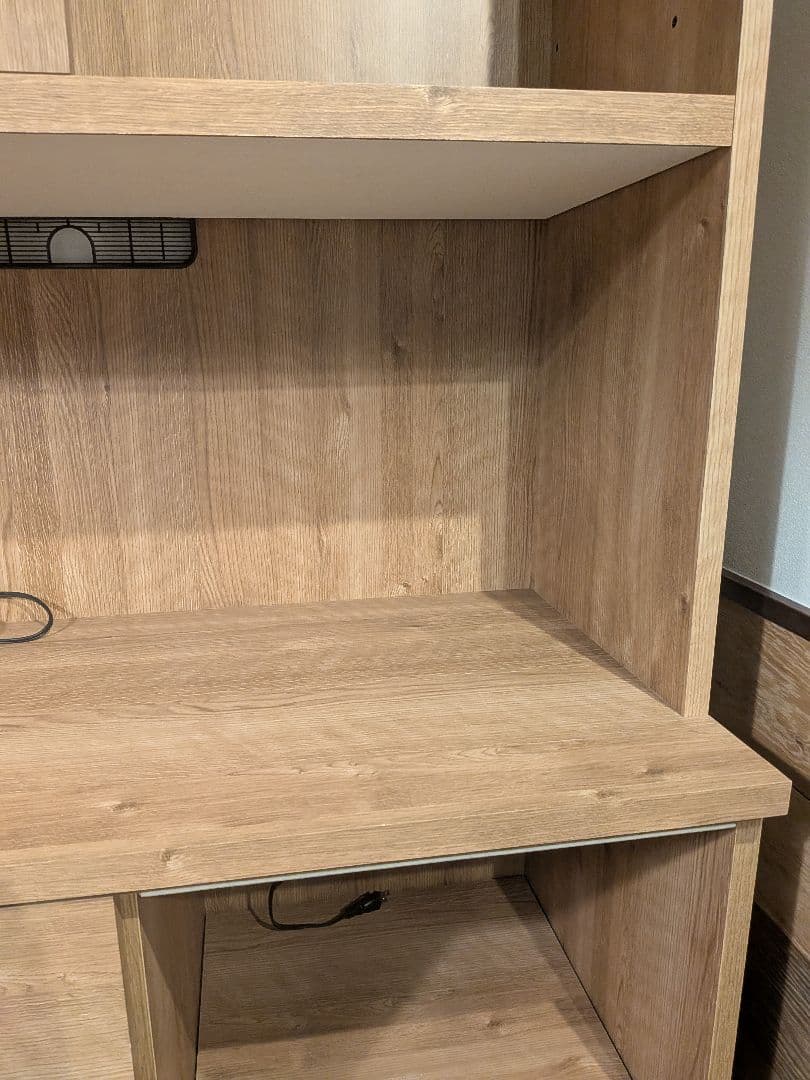 【専用】食器棚　大川家具　木製　幅105cm　奥行45cm　高さ185cm