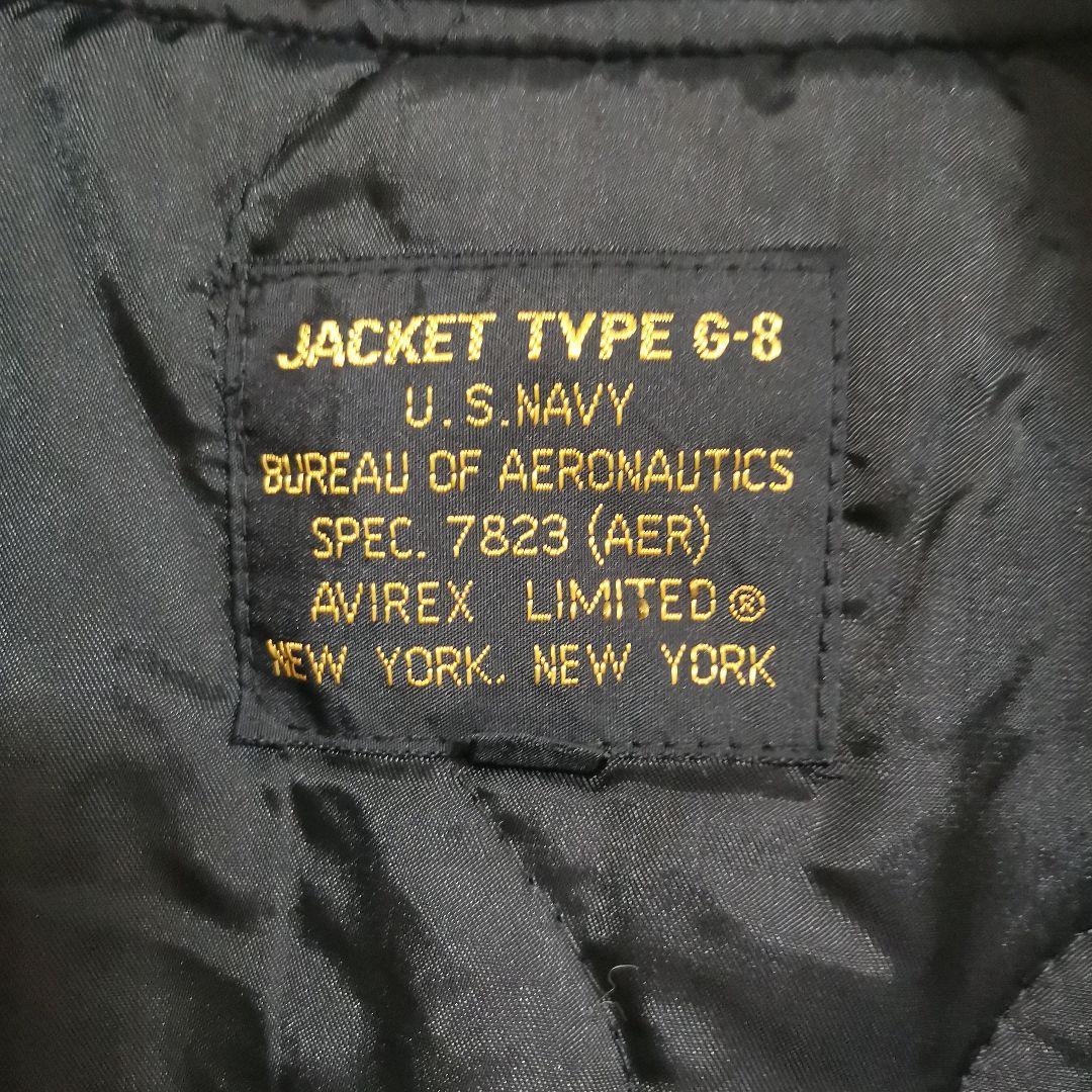AVIREX G-8 ブラックミリタリージャケット