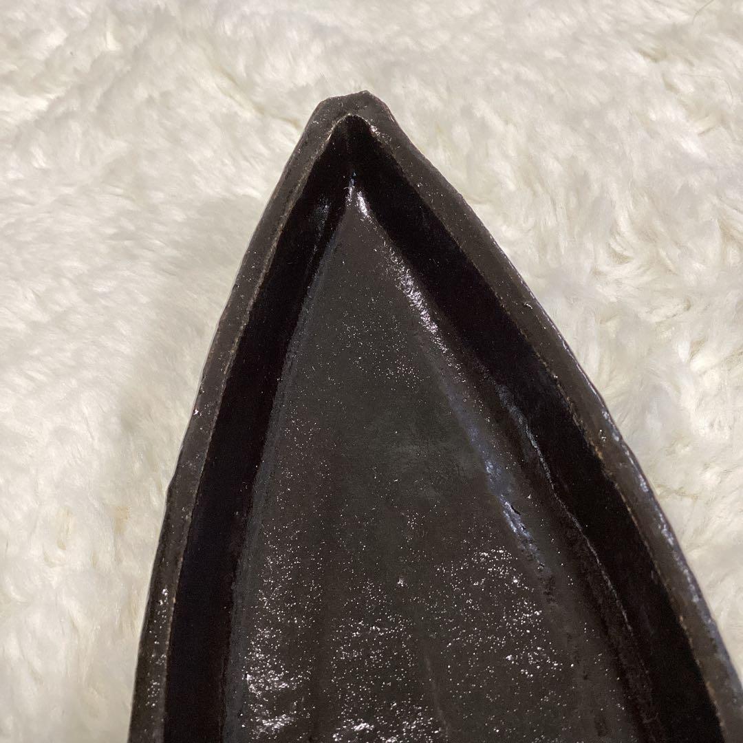 黒釉舟形向付　前菜の器10客　　新品未使用