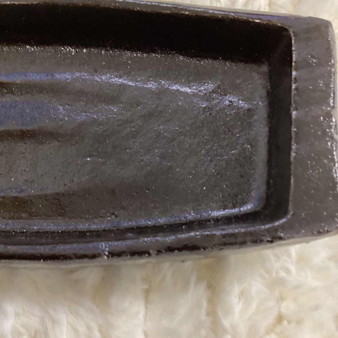 黒釉舟形向付　前菜の器10客　　新品未使用