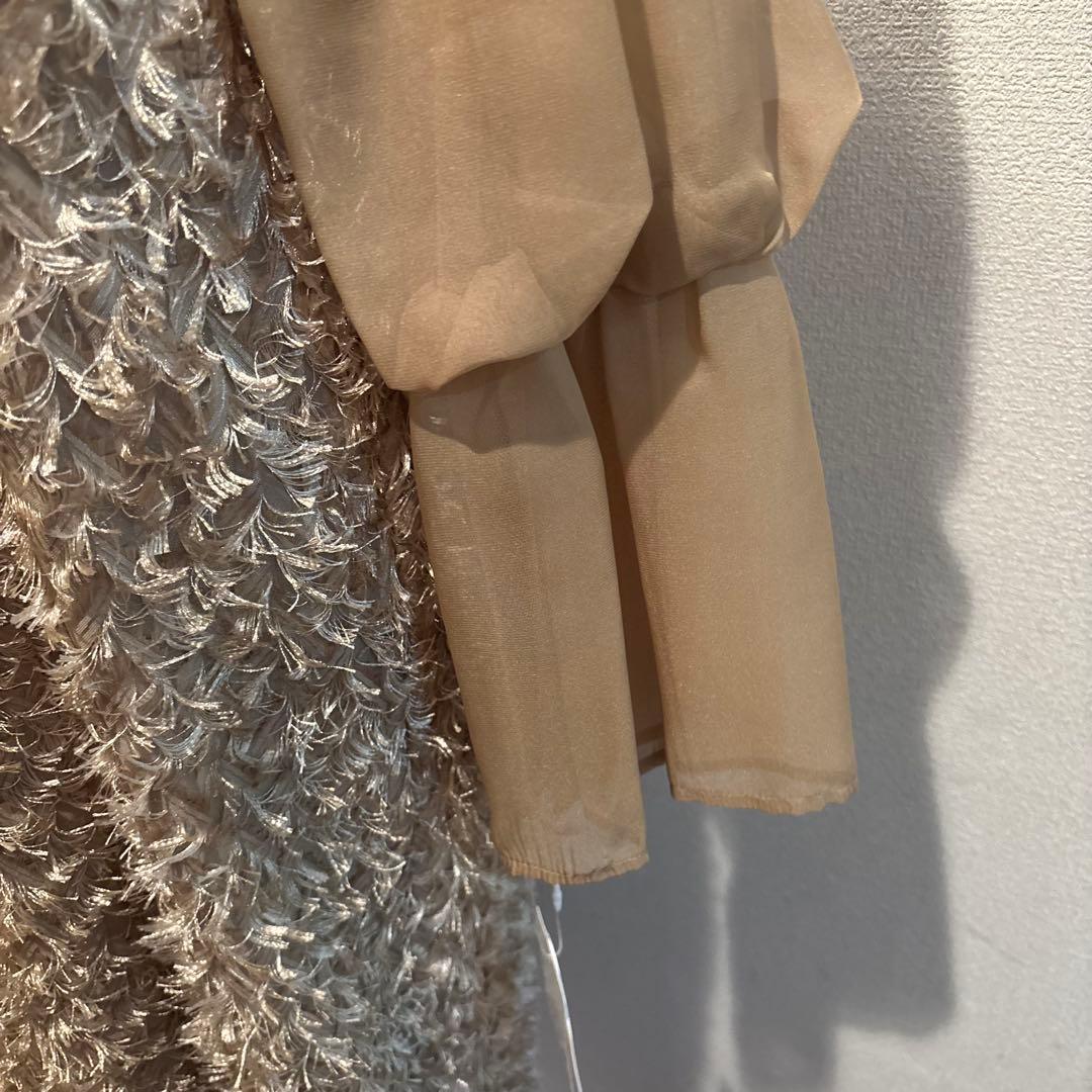 新品　DORRY DOLL フリルデザインドレス M結婚式　パーティ　ワンピース