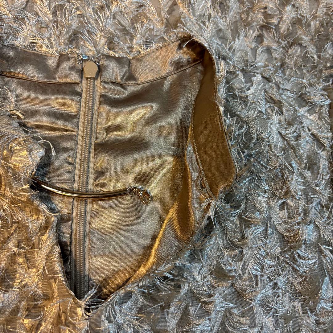 新品　DORRY DOLL フリルデザインドレス M結婚式　パーティ　ワンピース