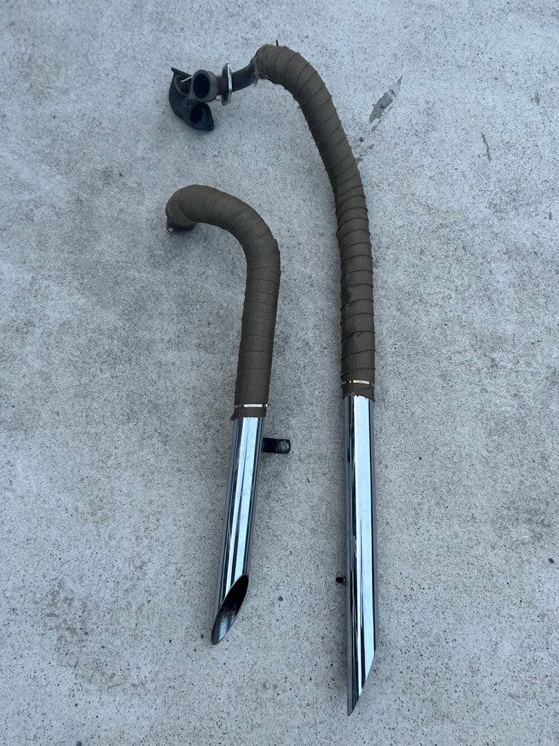 ドラッグスター 1100 vp13j スラッシュマフラー