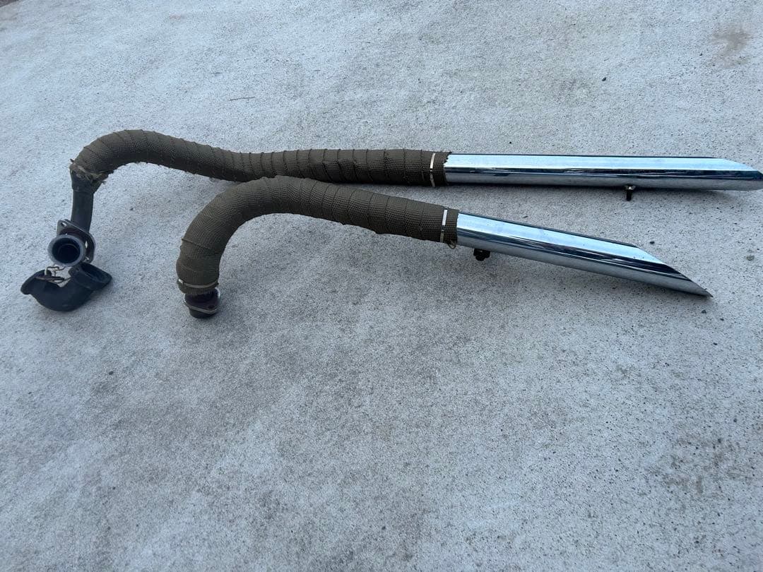 ドラッグスター 1100 vp13j スラッシュマフラー