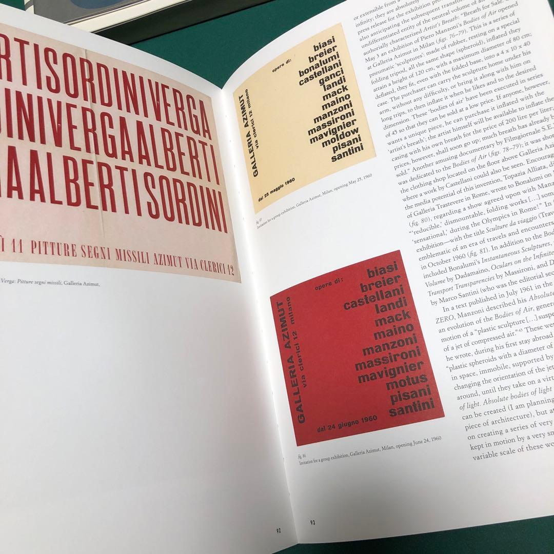 MANZONI: AZIMUT マンゾーニ 作品集