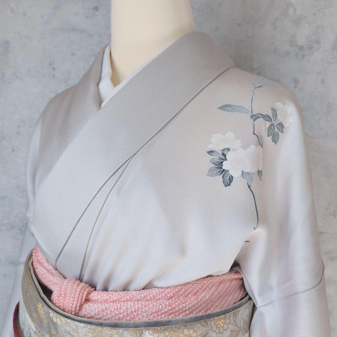 訪問着　フルセット　着物　正絹　トールサイズ　友禅　花車　金彩加工　祝い事　B2