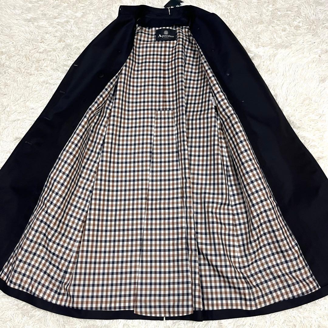 未使用品✨アクアスキュータム トレンチコート 大きいサイズXLブラック ライナー