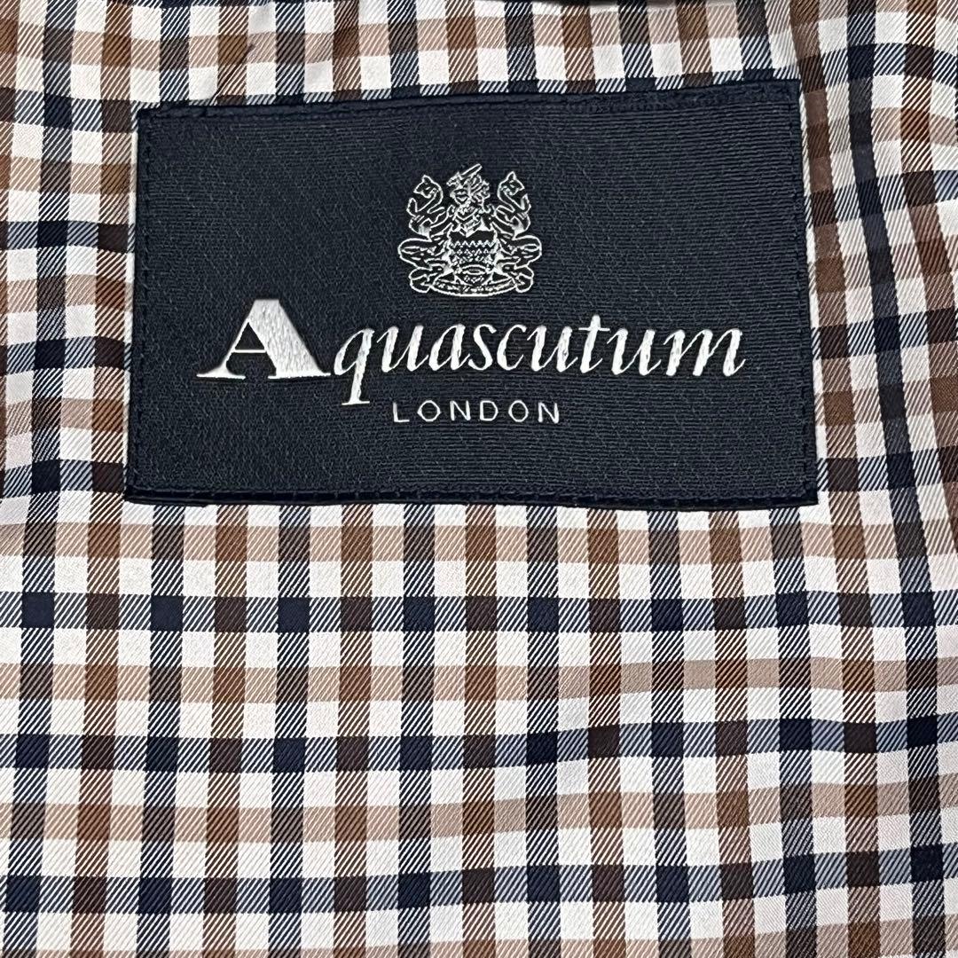 未使用品✨アクアスキュータム トレンチコート 大きいサイズXLブラック ライナー