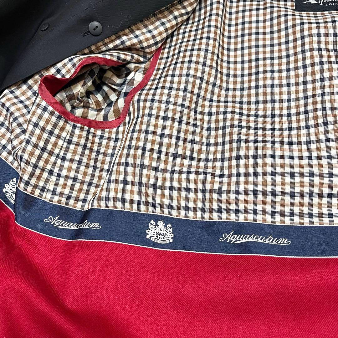 未使用品✨アクアスキュータム トレンチコート 大きいサイズXLブラック ライナー