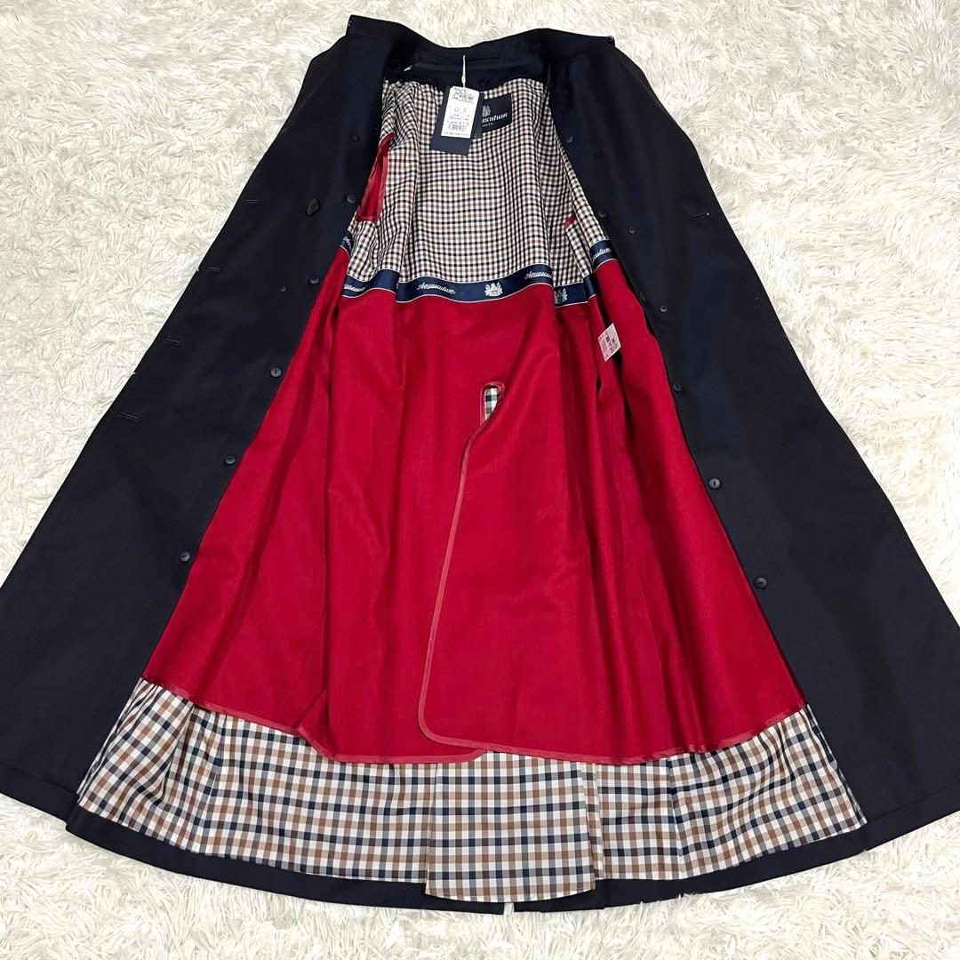 未使用品✨アクアスキュータム トレンチコート 大きいサイズXLブラック ライナー