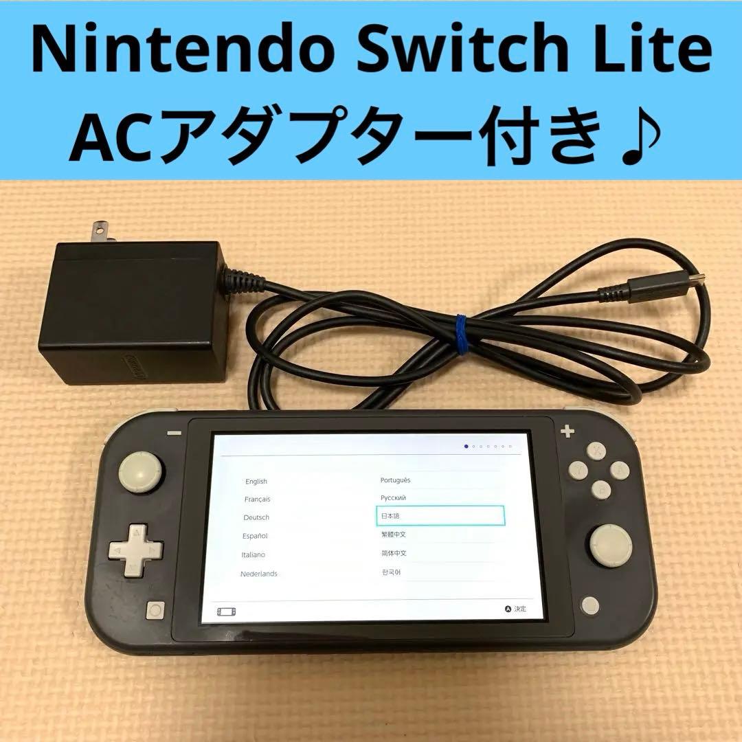 Nintendo Switch Lite グレー　本体 ACアダプター