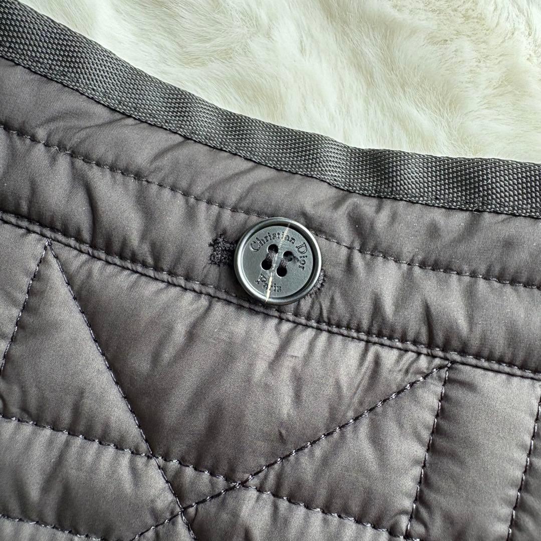 ブラック キルティング ミニスカート　フレア