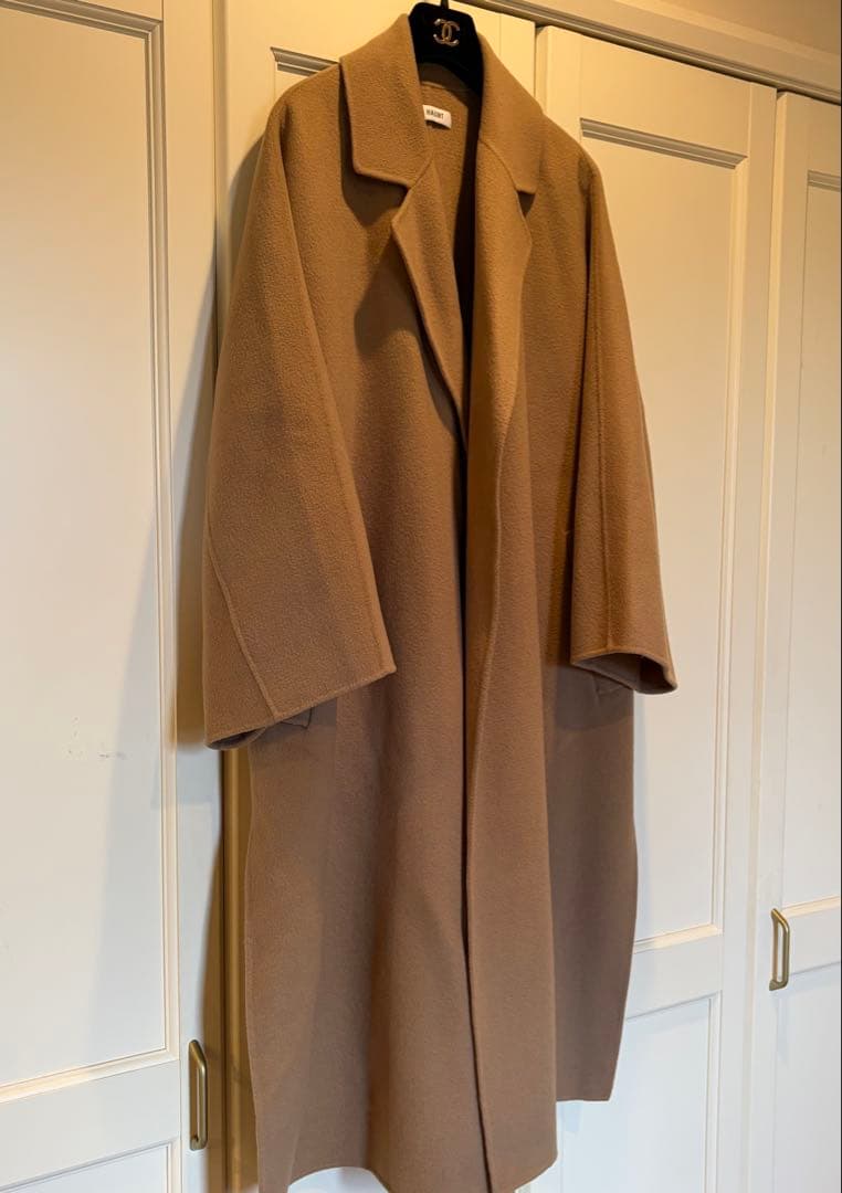 美品 HAUNT ダブルフェイスオーバーコート