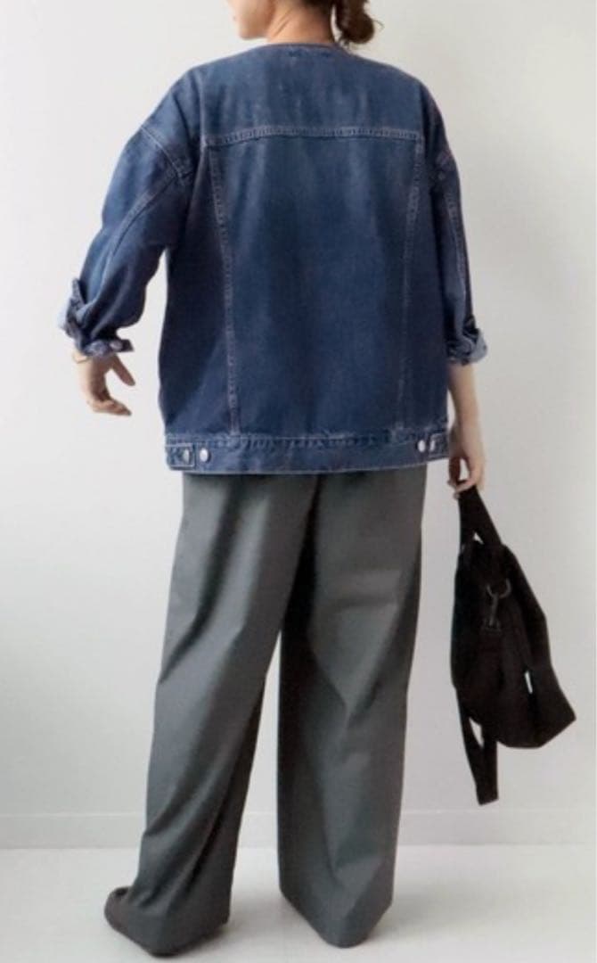 美品＊JOURNAL STANDARDrelume＊ノーカラーデニムジャケット