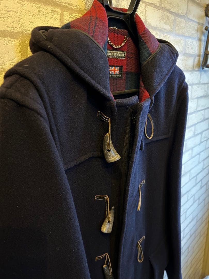 ブルックスブラザーズ　ネイビー ウール ダッフルコート