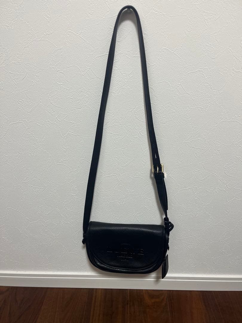 く*み様 LOEWE ブラックレザー ショルダーバッグ