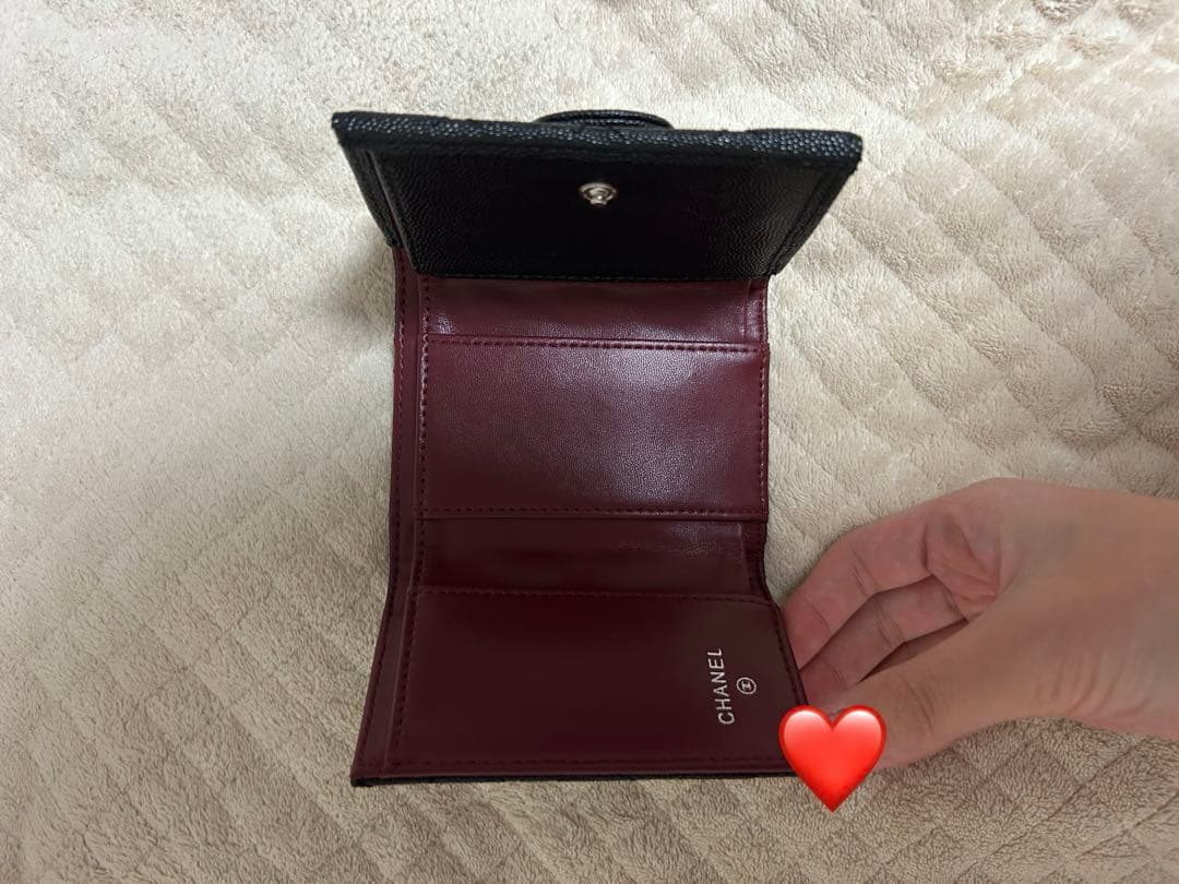 新品未使用CHANEL マトラッセ 三つ折り財布 スモールウォレット