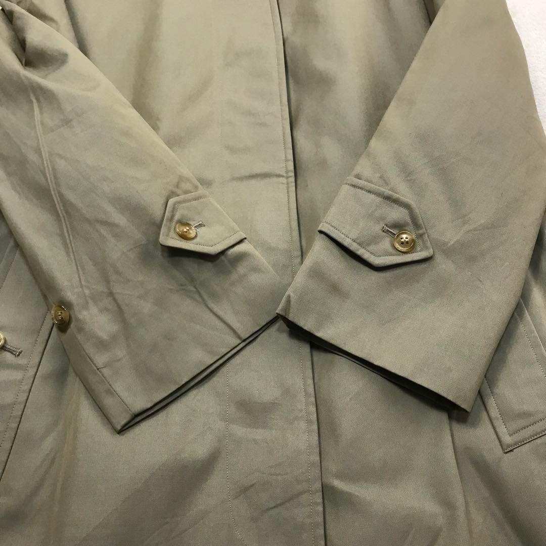 バーバリー ベージュ ステンカラーコート ノバチェック ライナー付 90s