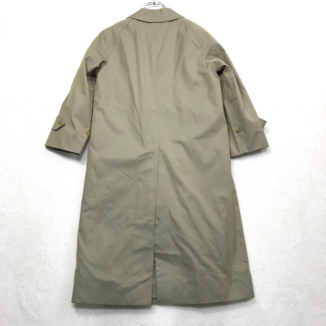 バーバリー ベージュ ステンカラーコート ノバチェック ライナー付 90s