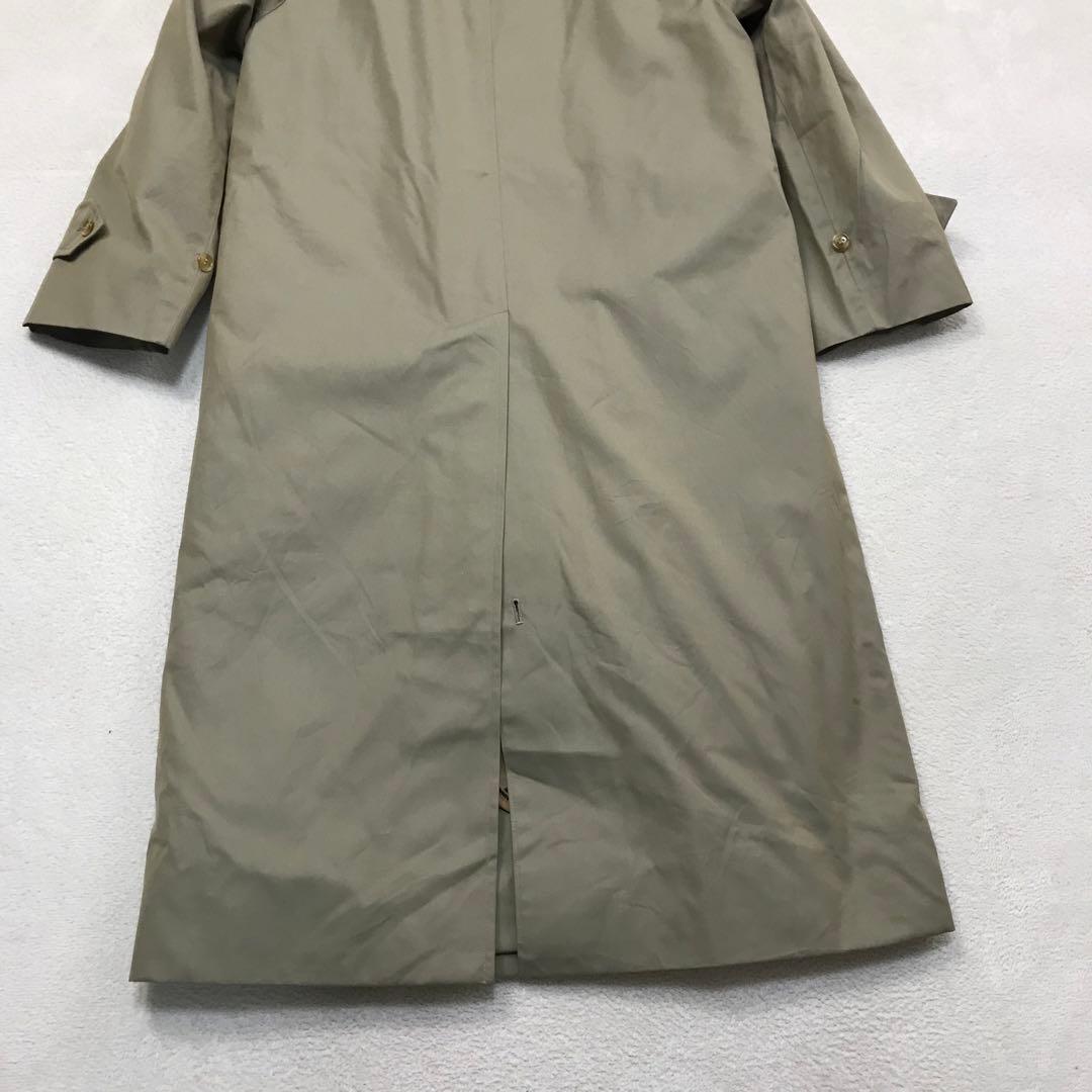 バーバリー ベージュ ステンカラーコート ノバチェック ライナー付 90s