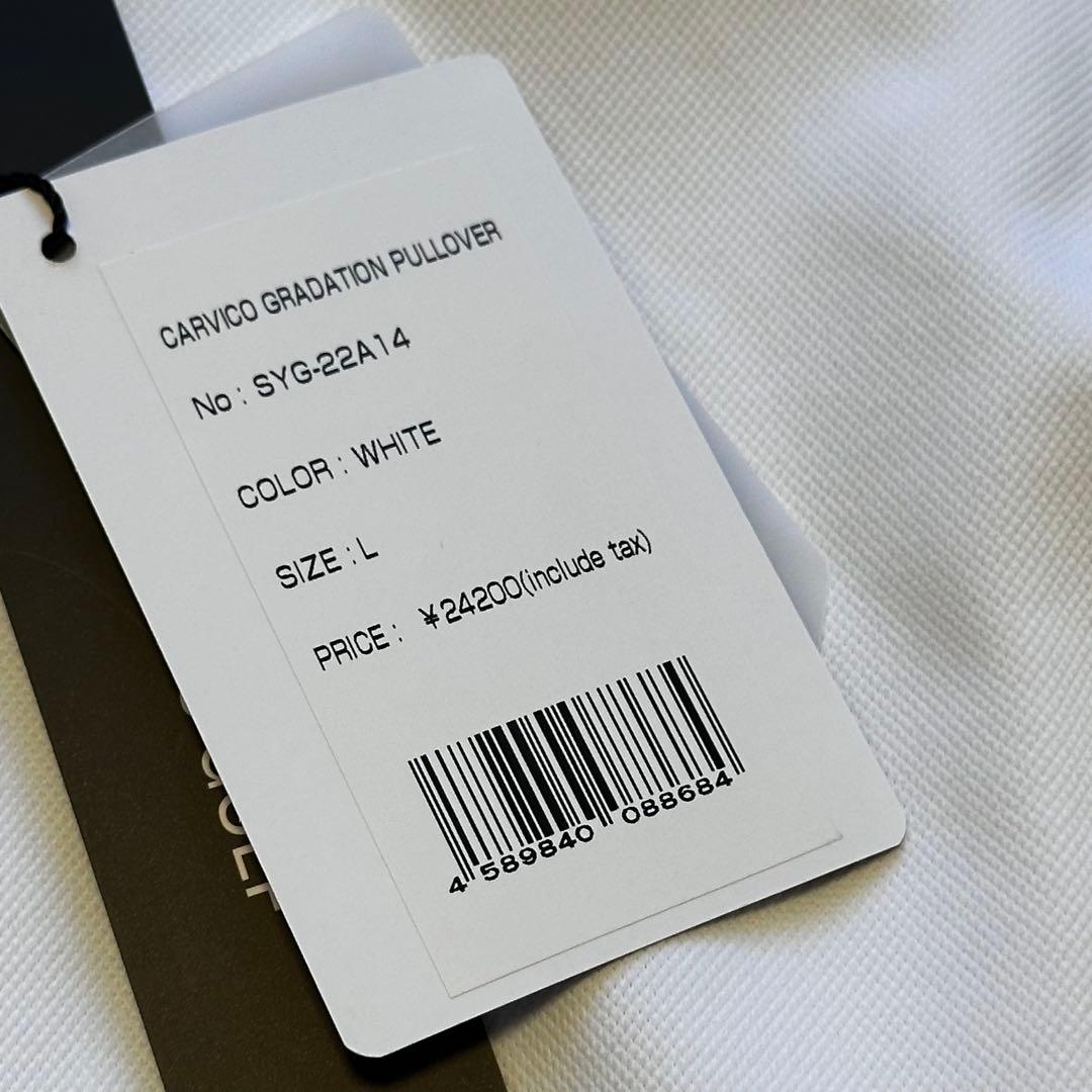 長袖　モックネック　ハーフジップ　メンズ　ゴルフウェア　カットソー　新品　L