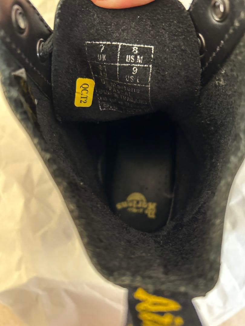 Dr. Martens ドクターマーチン 8ホール ブーツ ブラック(UK7)