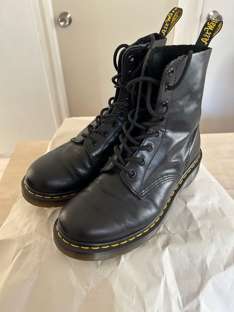 Dr. Martens ドクターマーチン 8ホール ブーツ ブラック(UK7)