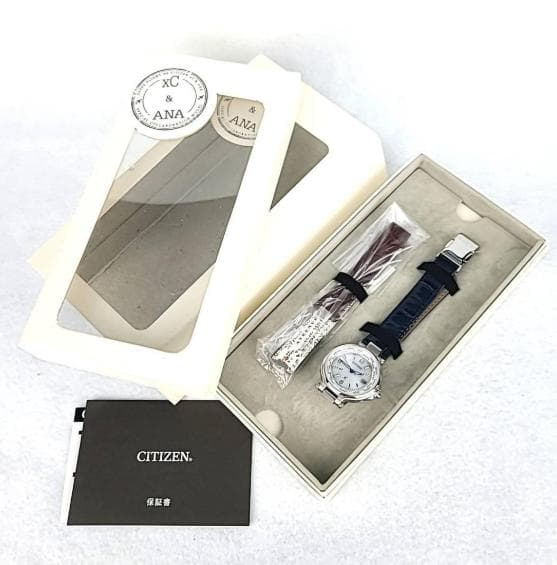 CITIZEN H240-T018220 腕時計 エコドライブ 純正レザーANA