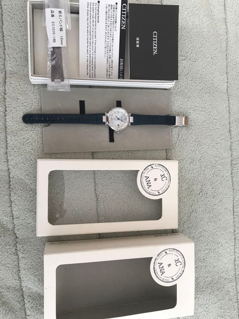 CITIZEN H240-T018220 腕時計 エコドライブ 純正レザーANA