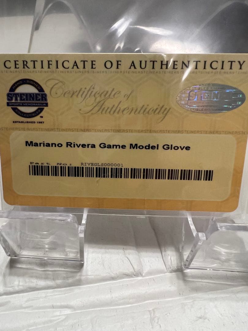 最多セーブ記録！Nike Mariano a 直筆サイン入りグローブ