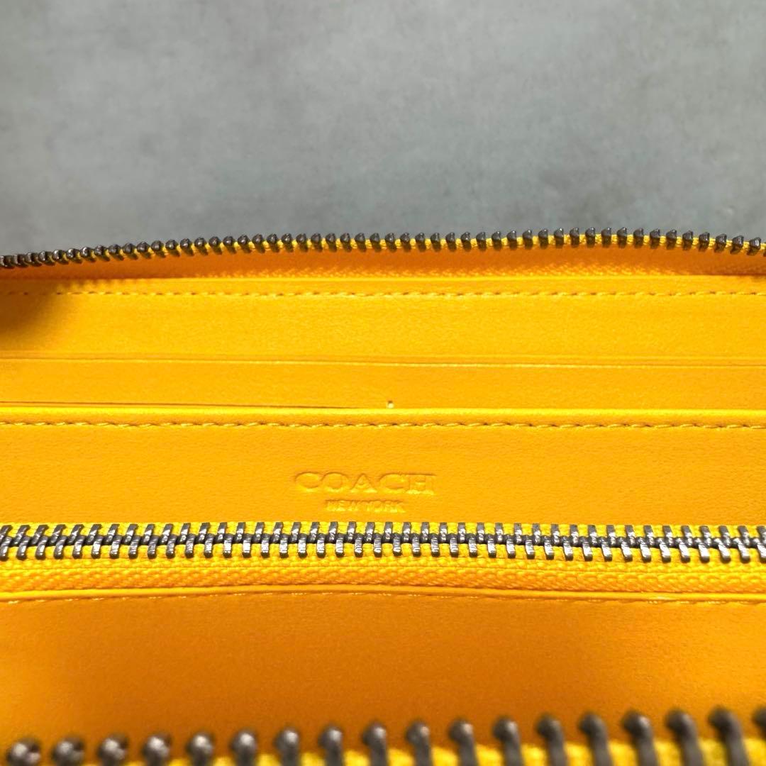 COACH　コーチ　長財布　シグネチャー　ロングジップ　C4452　ストラップ付