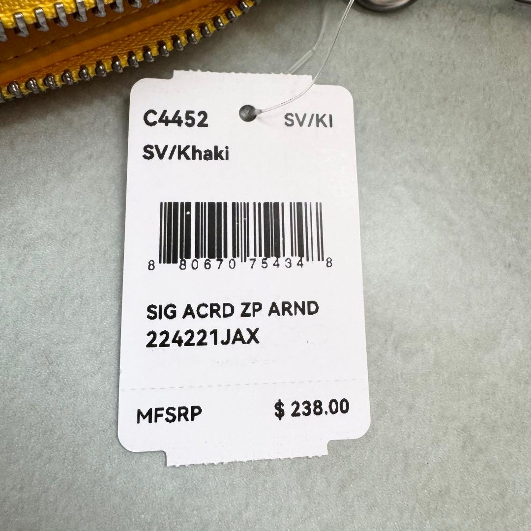 COACH　コーチ　長財布　シグネチャー　ロングジップ　C4452　ストラップ付