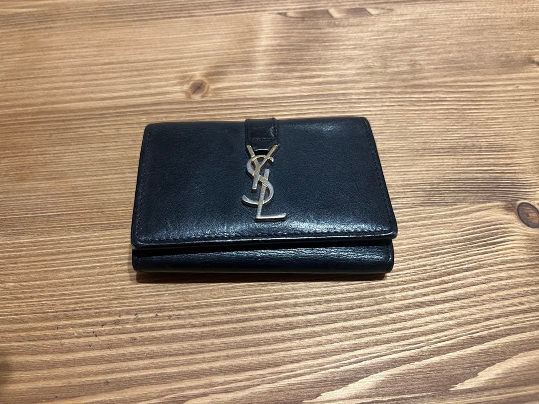 SAINT LAURENT ブラック レザーキーケース　6連