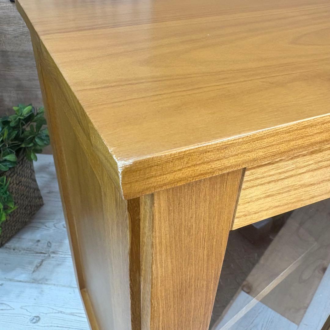 訳あり品【111】ナチュラルウッド桐材天然無垢ガラスキャビネット収納家具チェスト