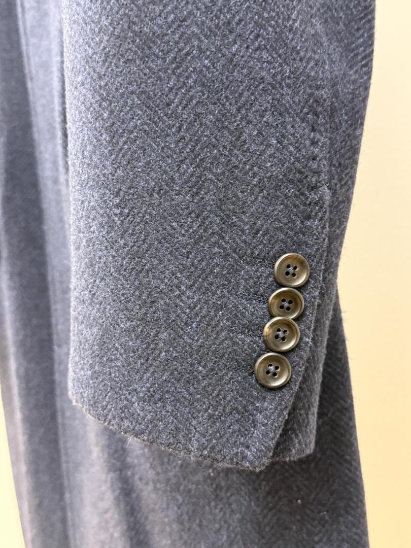 dunhill ダンヒル　チェスターコート 　ネイビー 　ウール　46