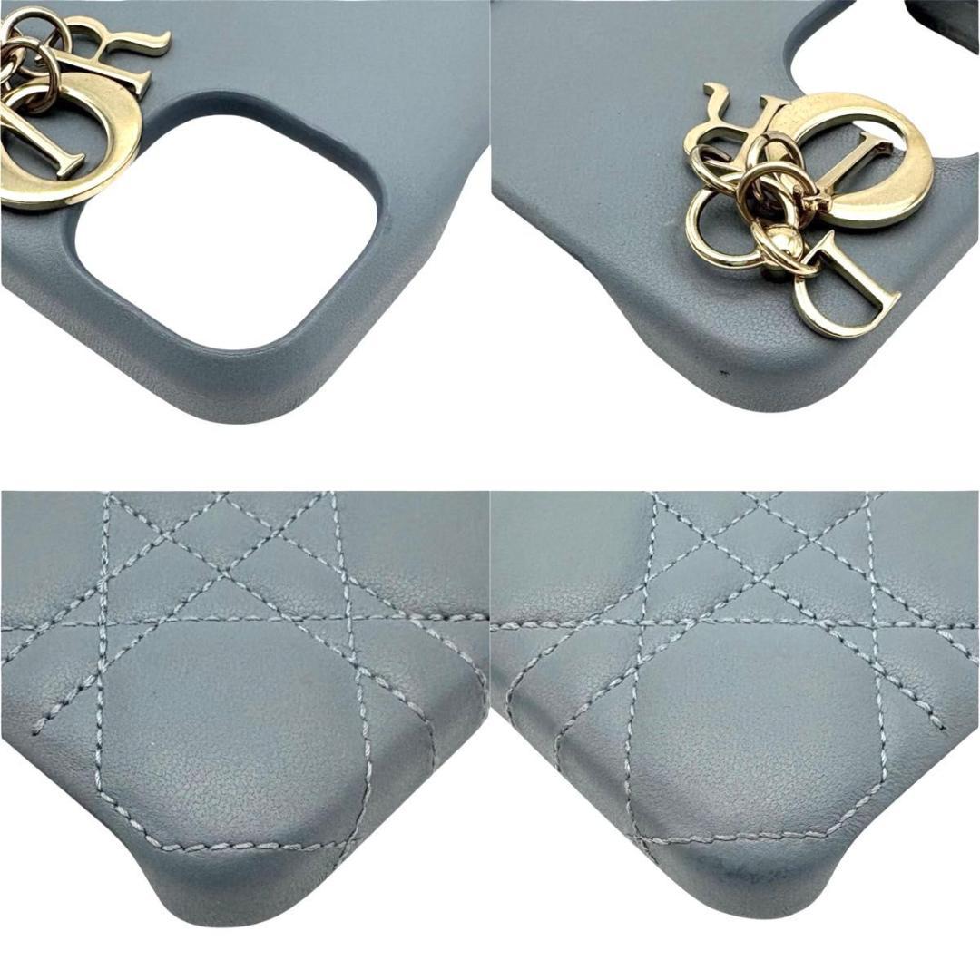 美品 Dior ディオール iPhoneケース 13pro カナージュ　グレー系